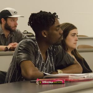 CSU Students listening to a lecture